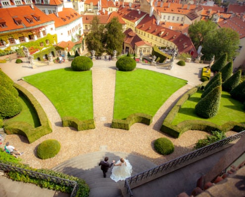 Vrtbovská zahrada Praha svatba