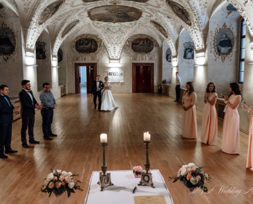 Wedding in Baroque Hall, Prague