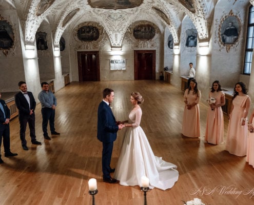 Wedding in Baroque Hall, Prague